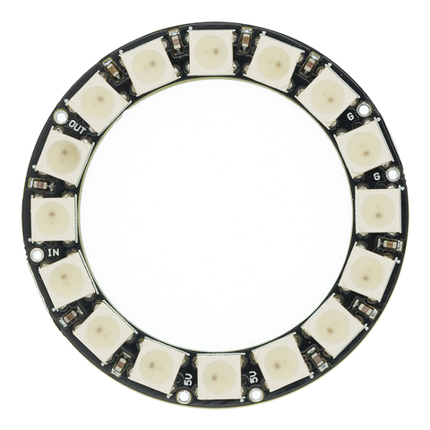 CJMCU 16 Bit WS2812 5050 RGB LED Full-Color Built-in Driving Lights Round Development Board For Arduino D52 ► Photo 1/3