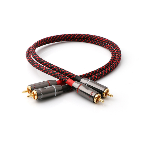 Pair X401 5N OCC Copper Hifi  Audio RCA Cable High End HIFI RCA Audio Cables ► Photo 1/4