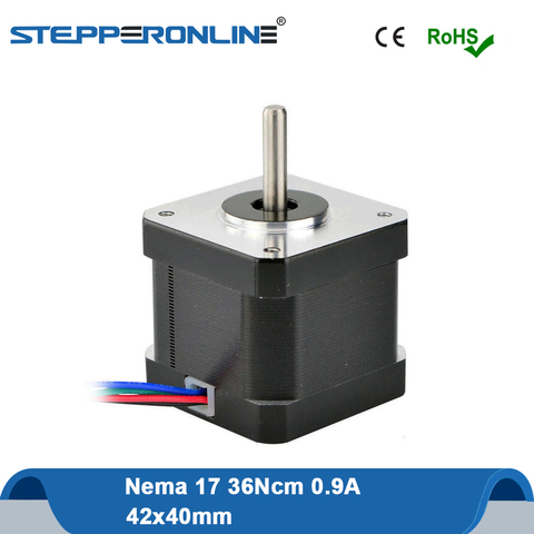 0.9 Degree Nema17 Stepper Motor 42 Motor 36Ncm 0.9A 42*40mm 4-lead for DIY 3D Printer/CNC Robot ► Photo 1/4