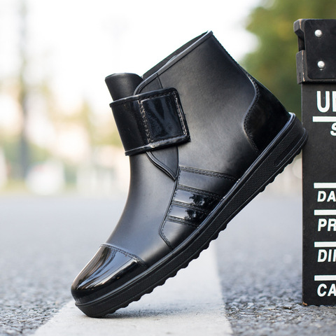 Short rain boots men's non-slip waterproof shoes rubber shoes fashion zapatos de hombre men boots rtg67 ► Photo 1/5