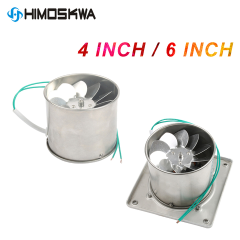 4 Inch 6 Inch Stainless Steel Exhaust Fan Toilet Kitchen Bathroom Hanging Wall Window Duct Fan Air Ventilator Extractor Blower ► Photo 1/5