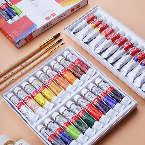 12/18Color Professional 12ml Oil Paint Set for Artist Oil Painting Drawing Art Color Paint Supplies ► Photo 1/6