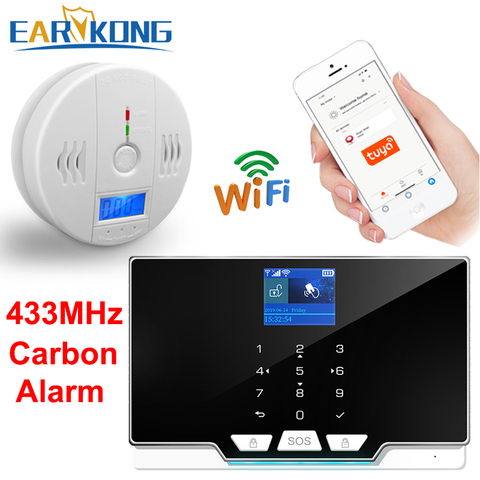 433MHz Wireless Carbon Monoxide GAS Detector Home Burglar Alarm System CO Carbon Monoxide Poisoning Warning Alarm Detector ► Photo 1/6