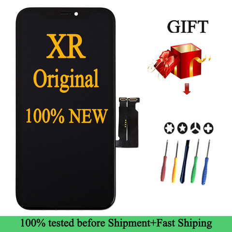 Factory Wholesale 100% New Lcd for iPhone XR Display Screen Touch With Metal Factory Display For iPhone XR Lcd touch Screen ► Photo 1/6