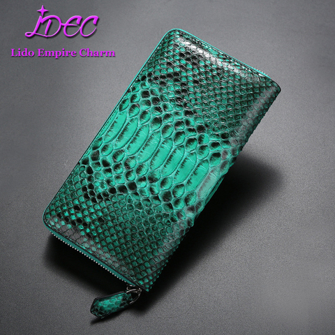 Fashion wallet for Lady real Python skin 2022 new design Snakeskin purse clutch multiple colour ► Photo 1/6