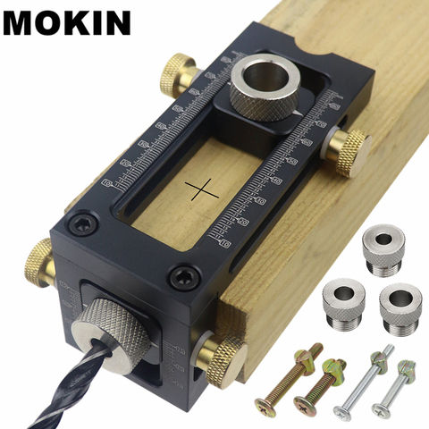 Woodworking Drill Guide Hole Puncher Locator 2 In 1 Doweling Jig For Furniture Connecting Installation Household Carpentry Tools ► Photo 1/6