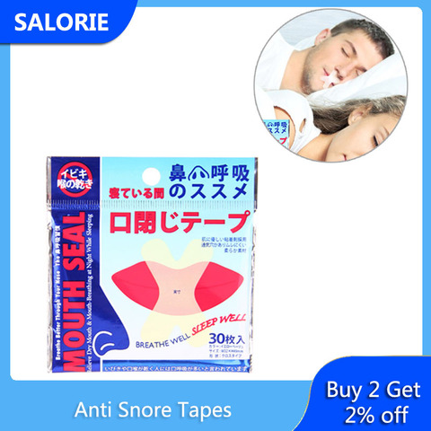 30/150Pcs Anti Snoring Mouth Tape Sleep Strip Better Nose Breathing Improved Nighttime Sleeping Less Mouth Breathing Health Care ► Photo 1/6