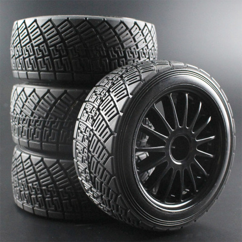 4P 2.2 Inch Wheel Rims Hub & 80MM Tires Tyre RC CAR PART RC CAR 1/10 Fit 1:10 HPI WR8 Flux Rally 3.0 110697 94177 ► Photo 1/4