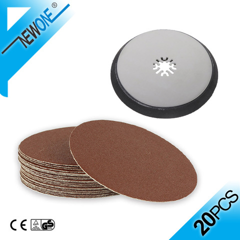 NEWONE 115mm Round Sanding Pad with 5 inch Sandpaper Disc Oscillating Saw Blades polishing Accessories for Polisher ► Photo 1/6