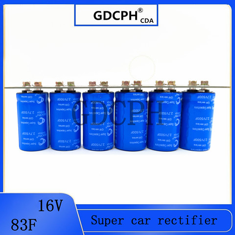 Screw foot super capacitor large current 2.7 V500F 6PCS Ferrari capacitor vehicle rectifier module 16V83F ► Photo 1/3