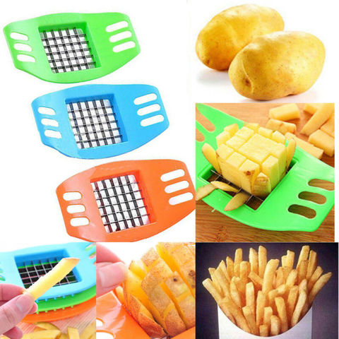 Multifunctional 1Pcs French Fry Potato Chip Cut Cutter Vegetable Fruit Slicer Chopper Chipper Blade Easy Kitchen Tools ► Photo 1/6