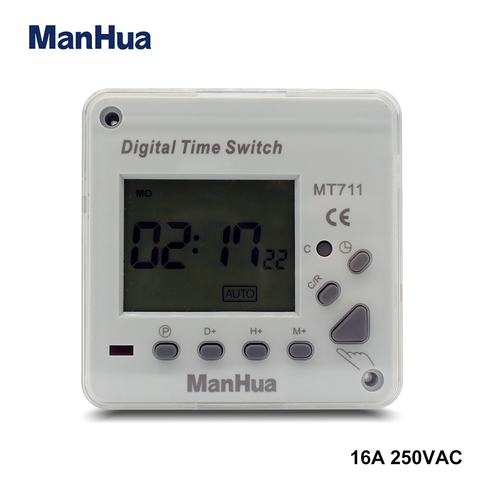ManHua Digital Timer Switch Automatic  Electronicl MT711 Programmable Time with LCD Display ► Photo 1/6