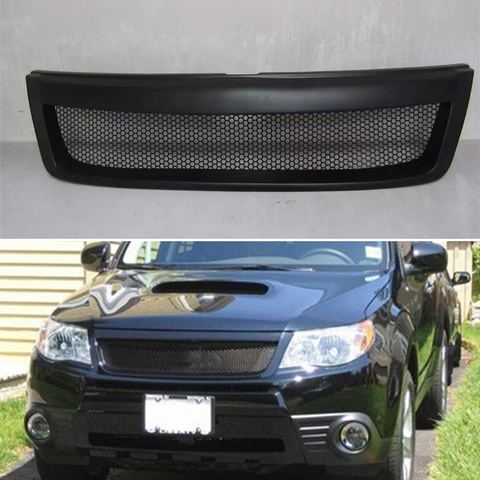 Body Kit Front Bumper Cover Refitting Grill Accessories Carbon Fibre Racing Grille Use For Subaru Forester 2009 10 11 12 Year ► Photo 1/6