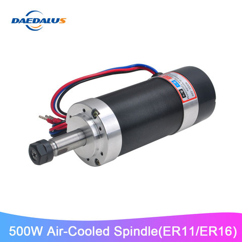 500W CNC Brushless Spindle 55MM Diameter ER11/ER16 Chuck 48VDC Voltage Bounce Rate Small Motor ► Photo 1/6