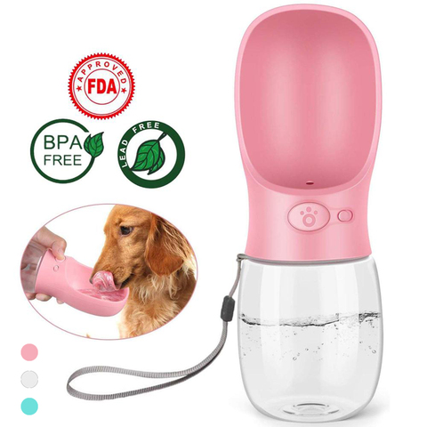 Pet Dog Water Bottle Portable Drinking water feeder for Dogs Outdoor Travel Water Bottle Dogs Water Bowl Pet Supplies ► Photo 1/6