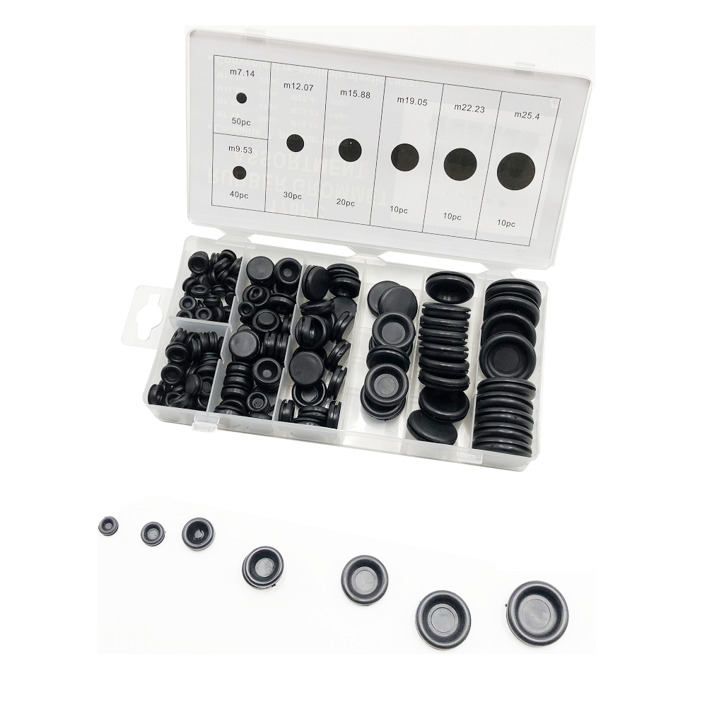 125 pcs Rubber Grommet Assortment