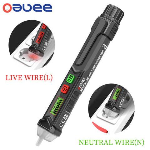 Oauee AC1010 Intelligent Non-contact Pen Alarm AC voltage detector meter Tester Pen Sensor Tester Dropshipping ► Photo 1/6