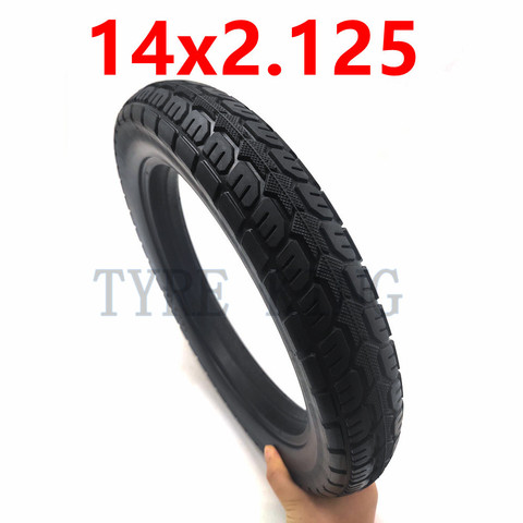 High Quality 14x2.125 Solid Tyre 14*2.125 Thickened Explosion-proof Tire for Folding Electric Bicycle E-bike Accessories ► Photo 1/6