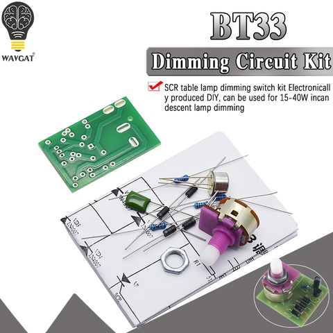 Transistor BT33 Desk Lamp Dimmable Circuit Kit Electronic Production DIY Kit Circuit Board Manual Training ► Photo 1/6