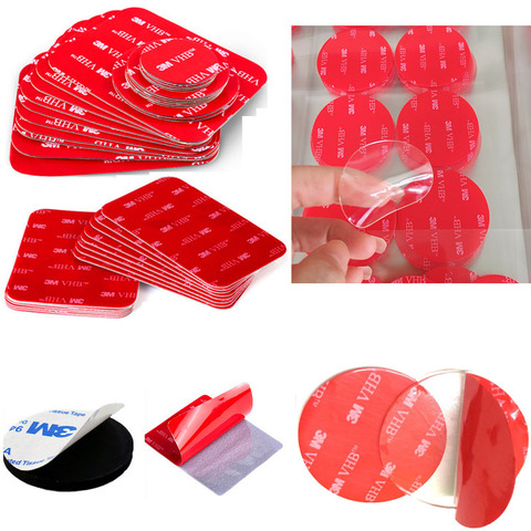 3M 10-100PCS Black Tape Rubber Foam Transpare Double-Sided Adhesive  Strong Paste Surface Red Gray Bottom Office Stationery Tape ► Photo 1/6