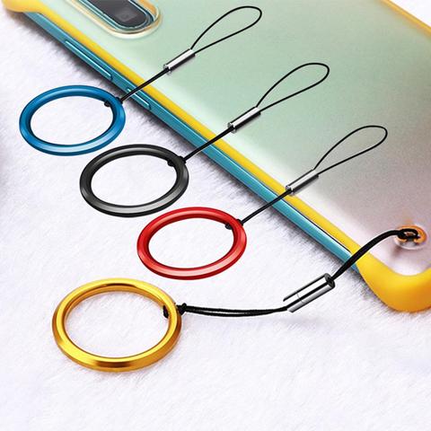 Universal Detachable Mobile Phone Case Finger Ring Lanyard Strap Hanging Rope ► Photo 1/6