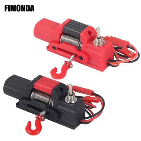 Plastic Mini Electric Winch with Control Switch for 1/10 RC Crawler Traxxas TRX4 Axial SCX10 RC4WD TF2 Tamiya CC01 Capo JIMNY ► Photo 1/6