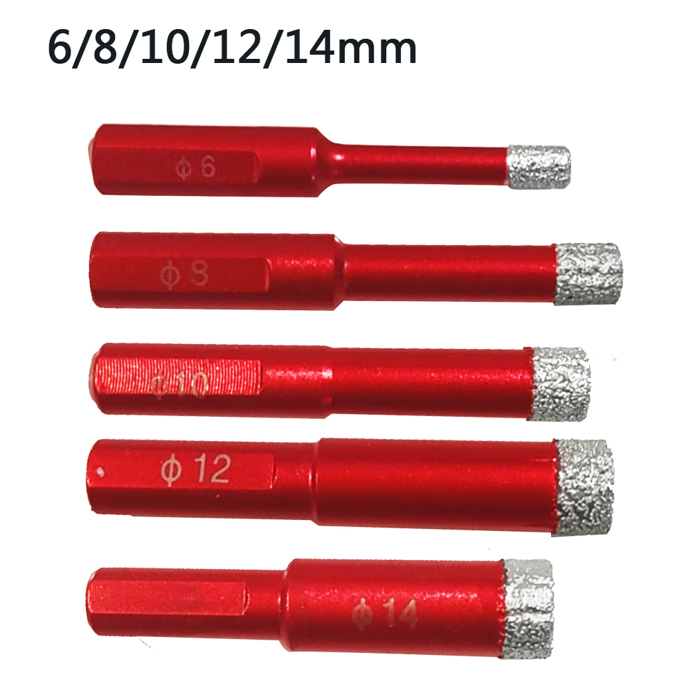 Diamond Drill Bit 6/8/10/12/14mm Power tool Diamond Tile Hole Saw For Glass Marble Granite Brick Tile Ceramic Porcelain Concrete ► Photo 1/6