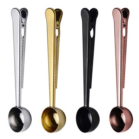 Tea Coffee Measuring Spoon Scoop with Clip Kitchen Supply Powder Measuring Tools Good Sealing and Keep Fresh Delicious ► Photo 1/6