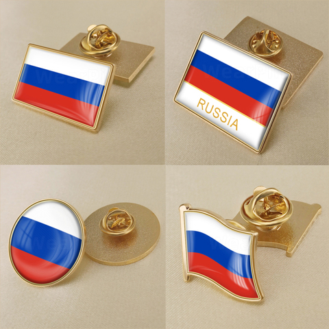 Coat of Arms of Russian Federation Russians Flag National Emblem Brooch Badges Lapel Pins ► Photo 1/6
