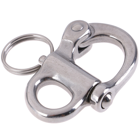 Stainless Steel 316 Rigging Sailing Fixed Bail Snap Shackle Fixed Eye Snap Hook Sailboat Sailing Boat Yacht Outdoor Living ► Photo 1/6