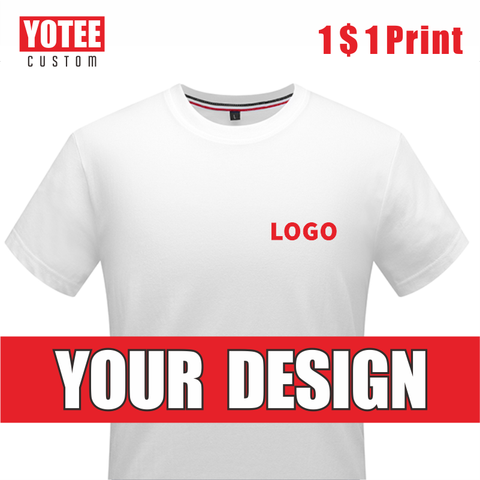 YOTEE2022 summer casual cheap short-sleeved T-shirt cotton round neck LOGO custom men and women T-shirt ► Photo 1/6