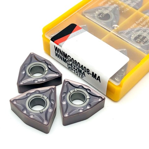 wnmg080408 wnmg080404 ma vp15tf carbide blade peach shaped super hard metal turning tool CNC turning tool cutting tool wnmg 0804 ► Photo 1/6