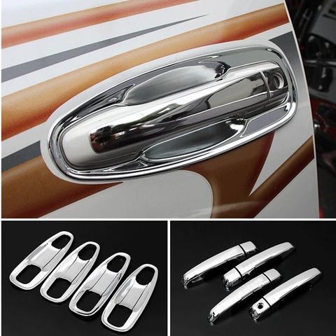 ABS Chrome Door Handle Covers Accessories Stickers Car Styling  for Land Cruiser for Prado 150 LC150 FJ150 2010 2012 2014 2015 ► Photo 1/6