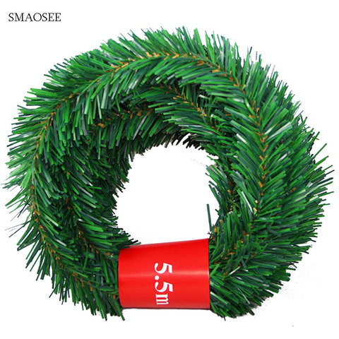 5.5M Festive Party Rattan DIY Wreath Christmas Decoration Garland XMAS Party Drop Ornament 2022 Christmas Decorations For Home ► Photo 1/6