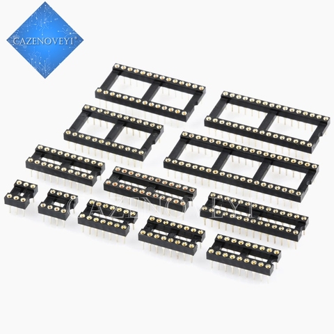 10PCS Round Hole IC socket Connector DIP 6 8 14 16 18 20 24 28 32 40 pin Sockets DIP6 DIP8 DIP14 DIP16 DIP18 DIP20 DIP28 DIP40 ► Photo 1/6