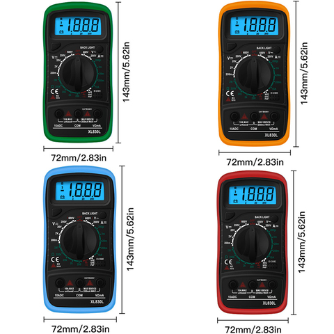 XL830L digital multimeter esr meter testers automotive electrical dmm transistor peak tester meter capacitance meter ► Photo 1/5