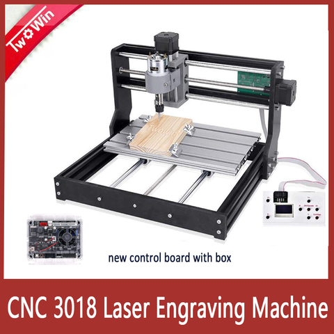 Cnc 3018 Pro 10w/15w Laser Diy Mini Cnc Machine With Grbl Offline  Controller 3 Axis Milling Machine Wood Router