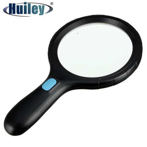 138 mm Big Lens Hand Held Illuminated 1.8x 5x Magnifying Glass Loupe Reading Magnifer for Low Vision Aids with 12 LED Light ► Photo 1/6