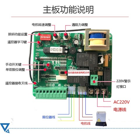 Electric Door Remote Control Door Opener All-in-one Machine Controller Universal Translation Door Opener Circuit Board ► Photo 1/5