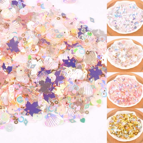 10g nis Internet celebrity colour Sequins/Paillettes Sewing Craft DIY Manicure Scrapbook Technology c2676 ► Photo 1/5