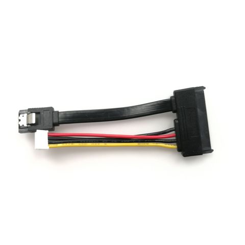 7+15 22pin SATA Hard Disk Drive 4pin Power Data Cable 2in1 For HTPC HIN MINI ITX 10cm ► Photo 1/6