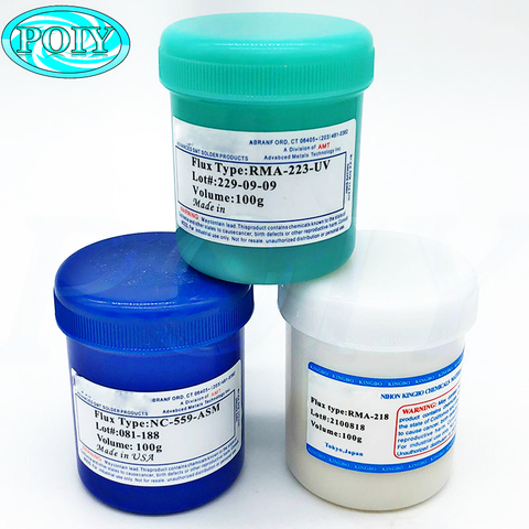 3PCS/Lot 100g  Soldering Flux Solder Paste Grease BGA Solder Flux RMA 218.RMA-223-UV.NC-559-ASM  for bga smt solder solding flux ► Photo 1/5