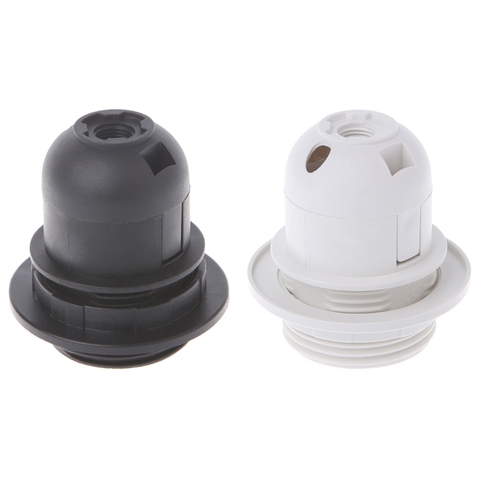 E27 Lamp Bulb Holder Edison Screw Cap Socket White/Black Pendant Ceiling Light ► Photo 1/6