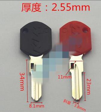 Brand New Black / Red Motorcycle Blank Key Uncut Blade For KTM DUKE 125 250 390 690 990 Motorbike Racer Good Quality ► Photo 1/2