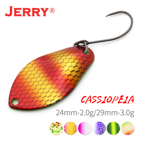Jerry Micro Trout Spoons Ultralight Brass Fishing Spoon Single Hook Freshwater 2g3g Metal Lures Area Pike Perch Fishing Pesca ► Photo 1/6
