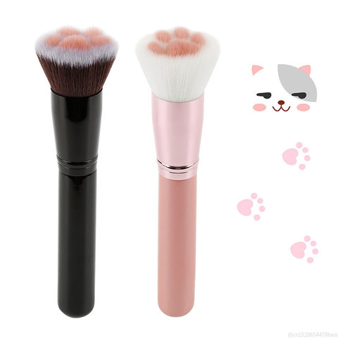Dropship Cat Claw Shape Makeup Brushes Cute Powder Brush Cosmetics Foundation Powder Blush Eyeshadow Concealer Brush Beauty Tool ► Photo 1/6