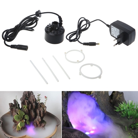 12LED 20mm Metal Super Ultrasonic Mist Creator Fogger Nebulizer Water Fountain N06 20 Dropshipping ► Photo 1/6