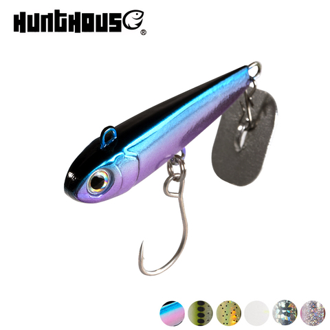 Hunthouse Lead Jigging Lure Hard Lure Power Tail Spoon Skining Bait Tackle Artificial 10g 37mm For Fishing Lure Pike Trout ► Photo 1/5