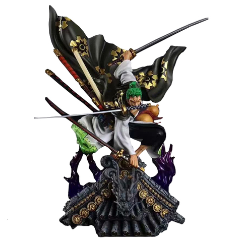 One Piece Figure GK Kimono Roronoa Zoro Pvc Model Anime Collection Toy Over Size KO Exquisite Quality Desktop Decoration ► Photo 1/6