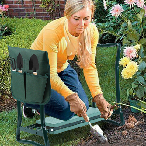 Honhill Folding Garden Kneeler, Garden Kneeler Seat With Handles